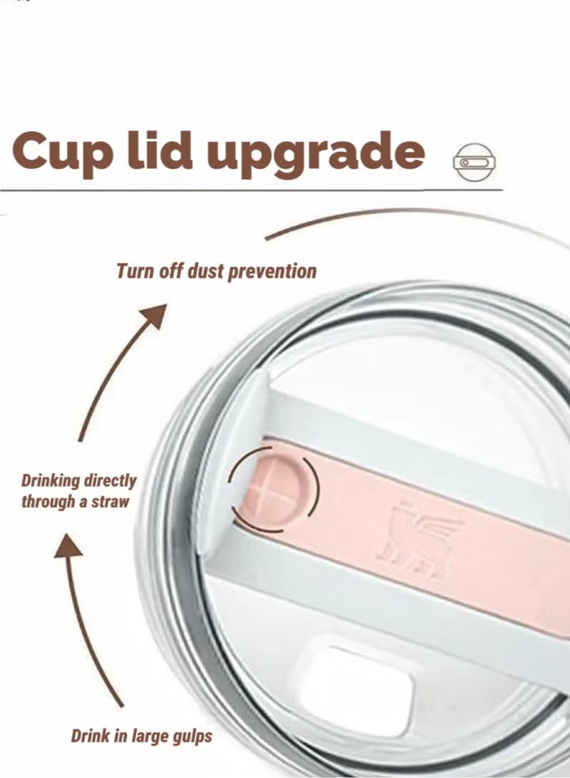 Stanley Quencher H2.0 FlowState Stainless Steel Vacuum Insulated Tumbler with Lid and Straw for Water, Iced Tea or Coffee, Smoothie and More, 40 oz Rose Quartz - Image 5